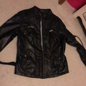 Faux leather jacket